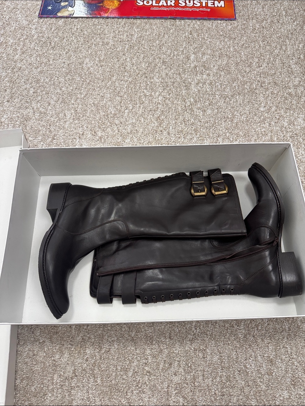 Mimosa Italy  Black Tall all Leather Winter & Riding Boots